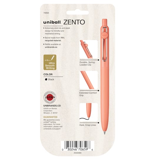 uniball™ Zento 0.7mm Liquid Gel Ink Boho Collection Retractable Gel Pen Set
